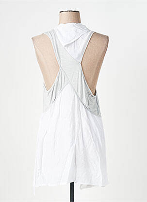 Robe mi-longue sans manche sans manche blanc MADO ET LES AUTRES femme