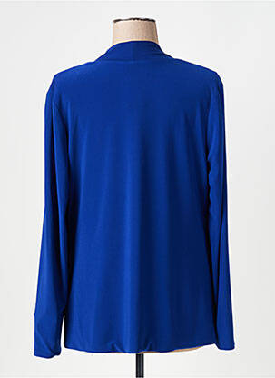 Top stretch manches longues bleu JOSEPH RIBKOFF femme