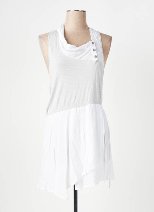 Robe mi-longue blanc MADO ET LES AUTRES pour femme