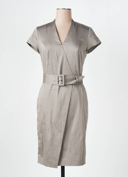 Robe mi-longue gris VERA MONT pour femme