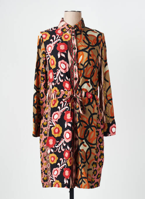 Robe mi-longue noir LA FEE MARABOUTEE pour femme