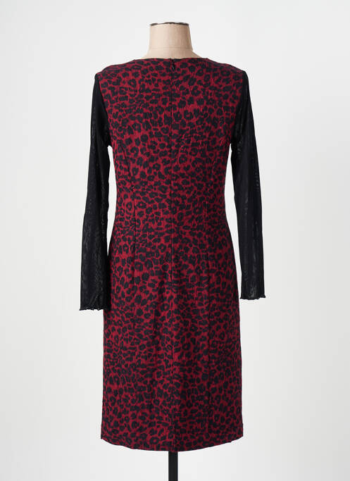 Robe mi-longue rouge GEVANA pour femme