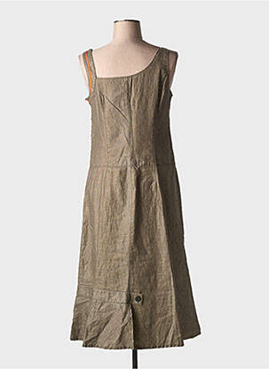 Robe mi-longue sans manche sans manche marron MY WAY femme