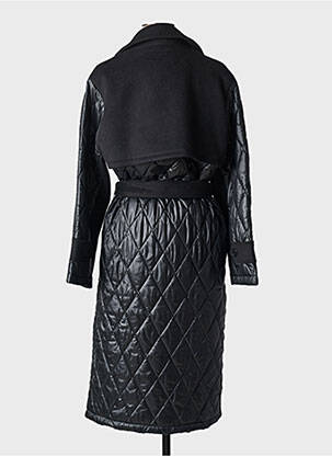 Manteau long coupe cintrée sans capuche noir S.OLIVER femme