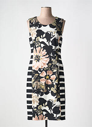 Robe mi-longue imprimé fleurs sans manche noir GERRY WEBER femme