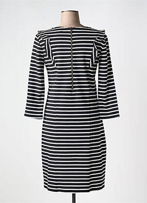 Robe mi-longue manches longues manches longues noir STREET ONE femme
