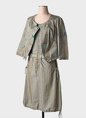 Ensemble robe type de veste casual vert MY WAY femme