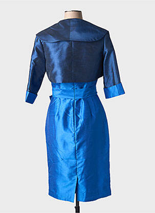 Ensemble robe coupe cintrée bleu FASHION NEW YORK femme