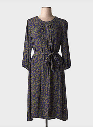 Robe mi-longue manches longues manches longues vert ROBE LEGERE BY VERA MONT femme