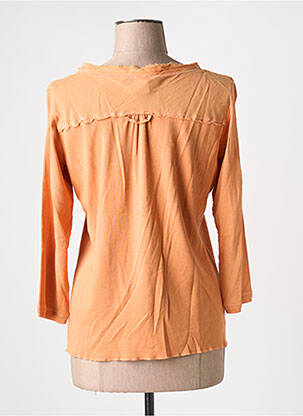 T-shirt manches 3/4 manches 3/4 orange PERSONA femme