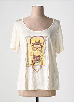 T-shirt coupe cintrée manches courtes jaune PERSONA femme