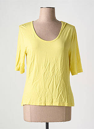 T-shirt stretch manches courtes jaune HAMMER femme