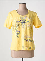 T-shirt sérigraphie floquée manches courtes jaune GERRY WEBER femme