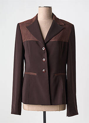 Blazer coupe cintrée marron AMBRE femme