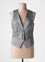 Gilet sans manche doublure gris LA FEE MARABOUTEE femme