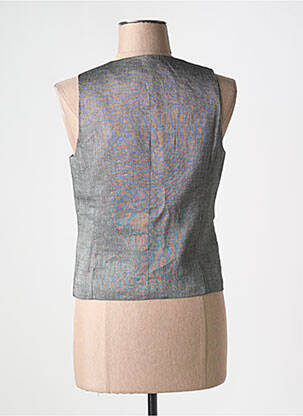 Gilet sans manche doublure gris LA FEE MARABOUTEE femme
