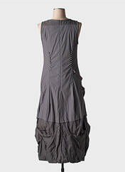 Robe longue gris LAUREN VIDAL pour femme seconde vue