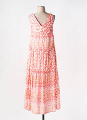 Robe longue rose OUI pour femme seconde vue