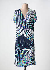 Robe mi-longue bleu CHRISTINE LAURE pour femme seconde vue