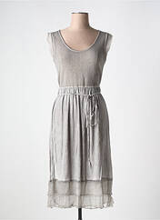 Robe mi-longue gris LA FEE MARABOUTEE pour femme seconde vue