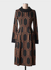 Robe mi-longue marron LA FEE MARABOUTEE pour femme seconde vue