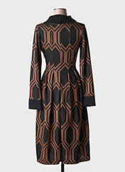 Robe mi-longue marron LA FEE MARABOUTEE pour femme seconde vue
