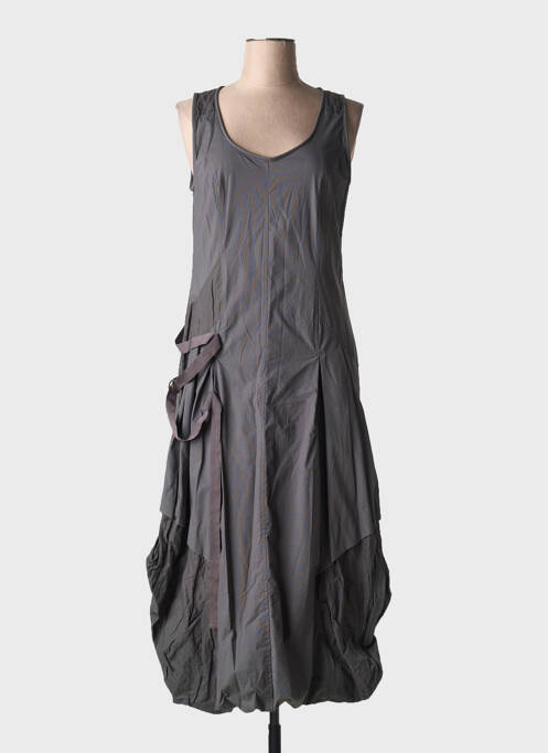Robe longue gris LAUREN VIDAL pour femme