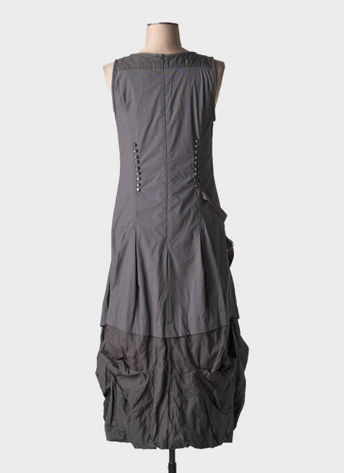 Robe longue gris LAUREN VIDAL pour femme
