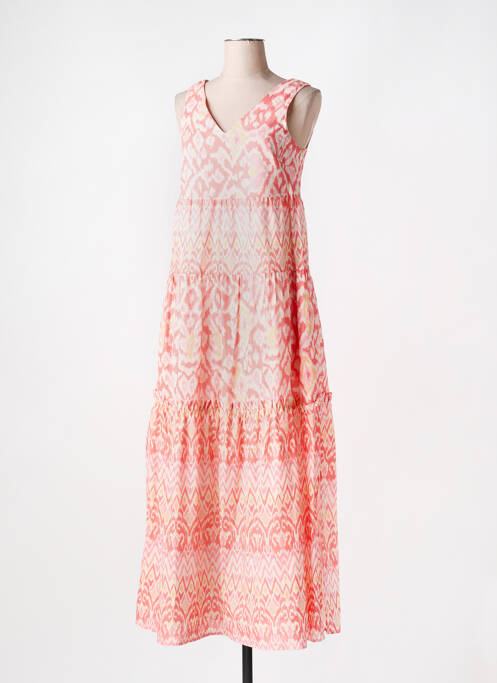 Robe longue rose OUI pour femme