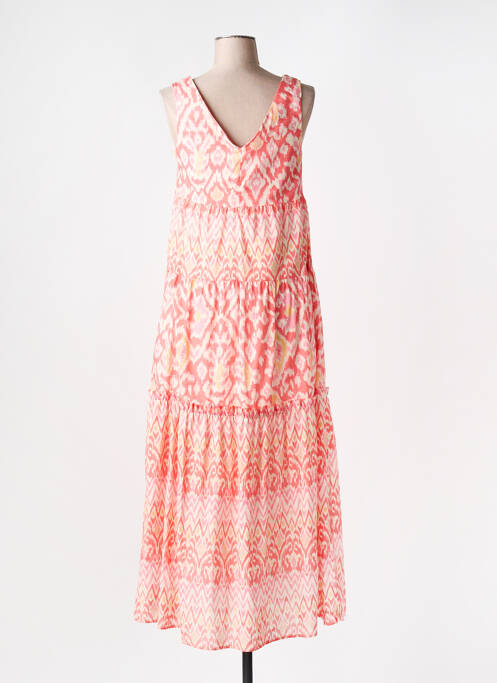 Robe longue rose OUI pour femme