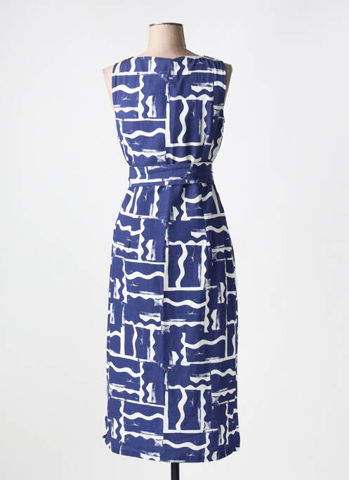 Robe mi-longue bleu SIGNE NATURE pour femme