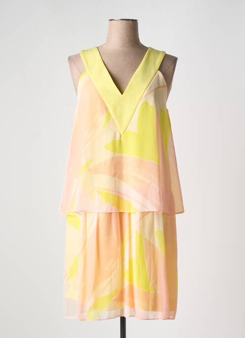 Robe mi-longue jaune COP COPINE pour femme