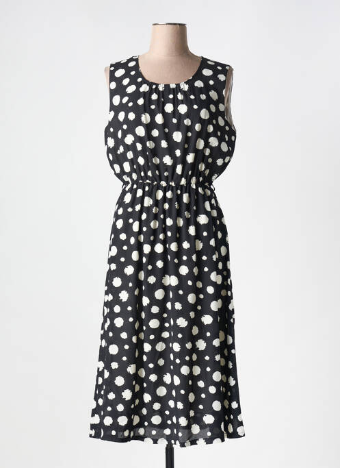 Robe mi-longue noir BATIDA pour femme