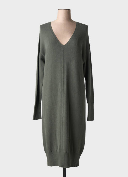 Robe pull vert LA FEE MARABOUTEE pour femme