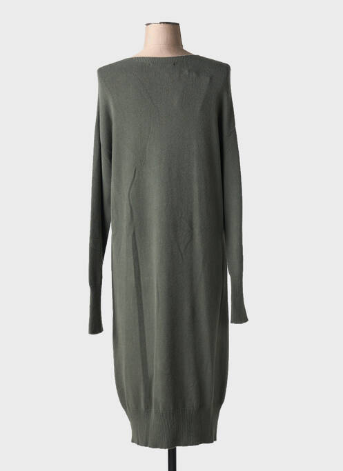 Robe pull vert LA FEE MARABOUTEE pour femme