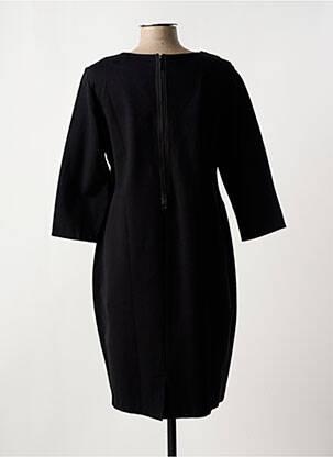 Robe mi-longue manches 3/4 manches 3/4 noir CHRISTINE LAURE femme