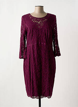 Robe mi-longue manches longues manches longues violet GERRY WEBER femme