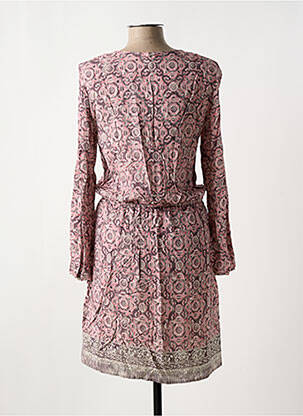 Robe mi-longue imprimé fleurs manches longues rose GERRY WEBER femme