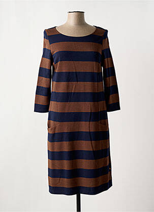 Robe mi-longue manches longues manches longues bleu ROBE LEGERE BY VERA MONT femme