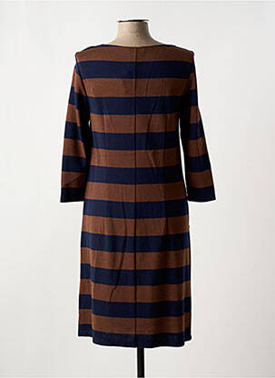 Robe mi-longue manches longues manches longues bleu ROBE LEGERE BY VERA MONT femme