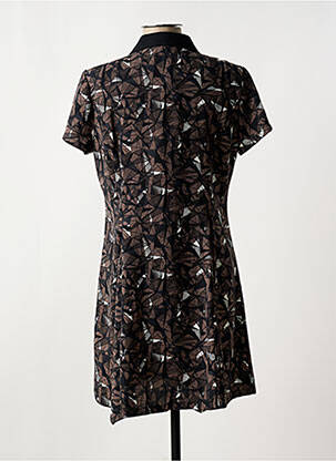 Robe courte manches courtes manches courtes marron LOLA ESPELETA femme