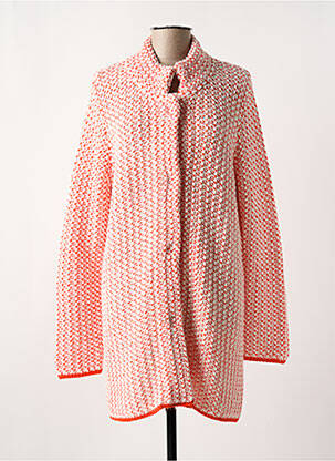 Manteau long coupe cintrée sans capuche orange STREET ONE femme