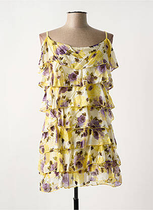 Tunique manches longues coupe fluide jaune LA FEE MARABOUTEE femme
