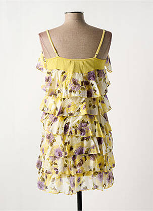 Tunique manches longues coupe fluide jaune LA FEE MARABOUTEE femme