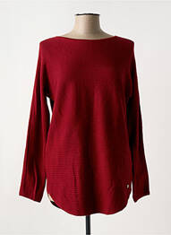 Pull col bateau manches longues rouge STREET ONE femme