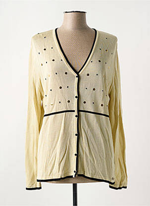 Gilet manches longues stretch beige DANEVA femme