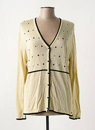 Gilet manches longues stretch beige DANEVA femme