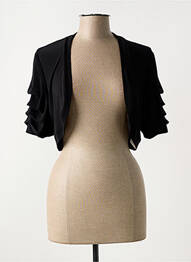 Boléro effet matière satinée noir JOSEPH RIBKOFF femme