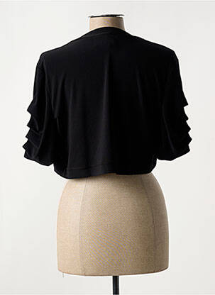 Boléro effet matière satinée noir JOSEPH RIBKOFF femme