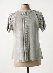 Gilet manches courtes gris CHRISMAS'S pour femme seconde vue